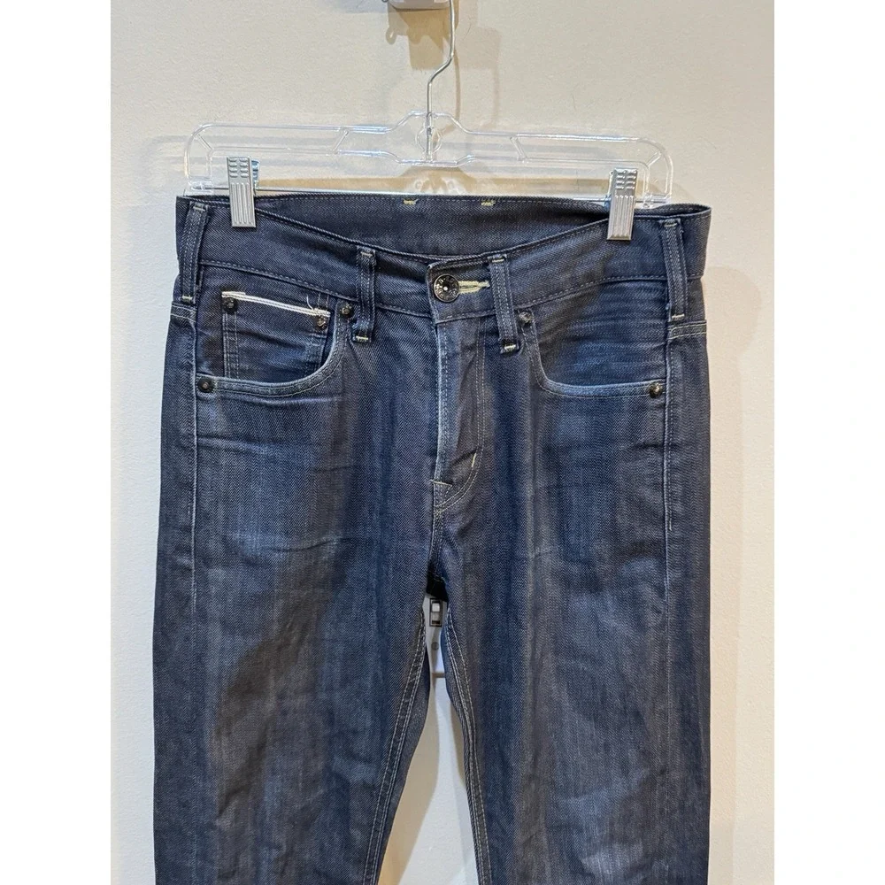 Edwin SEN Skinny Black Japan Selvedge  Blue Raw State ES505S Size 28 By 33